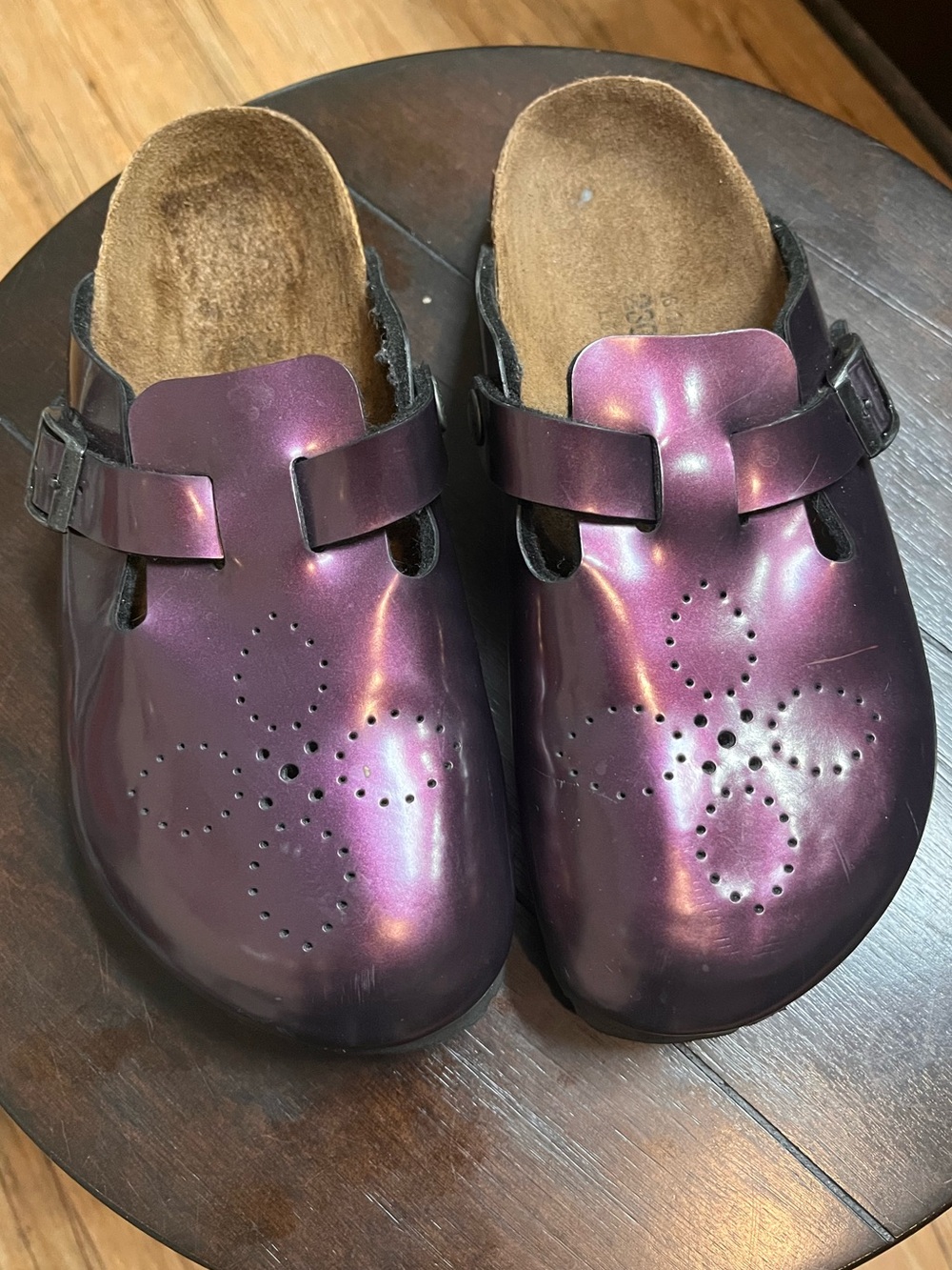 Birkenstock Boston Metallic Plum Clogs EU 36 ✨ 5/ 5.5